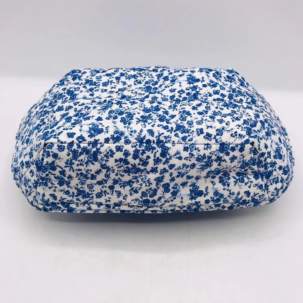 Reversible Microwave Cozie For Takeout Containers Cottage Core Blue Floral